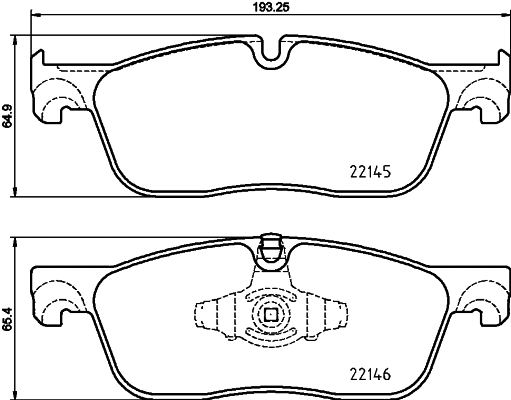 Brake Pad Set, disc brake (MDB3775)