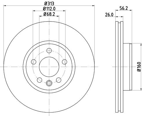 Brake Disc (MDC1552)
