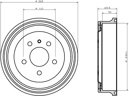 Brake Drum (MBD063)
