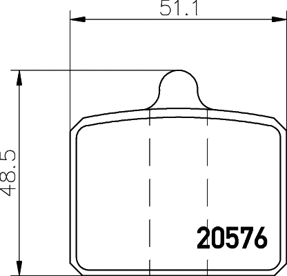 Brake Pad Set, disc brake (MDB1035)