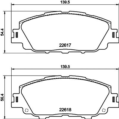 Brake Pad Set, disc brake (MDB3456)