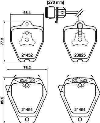 Brake Pad Set, disc brake (MDB1751)
