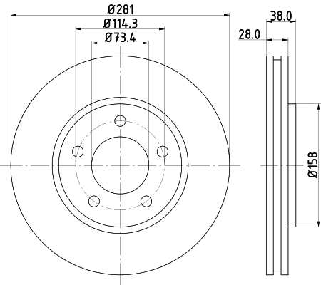 Brake Disc (MDC1555)