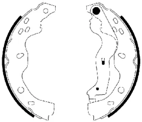 Brake Shoe Set (MFR582)