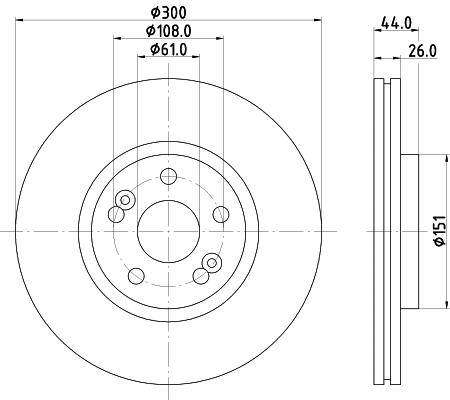 Brake Disc (MDC1898)