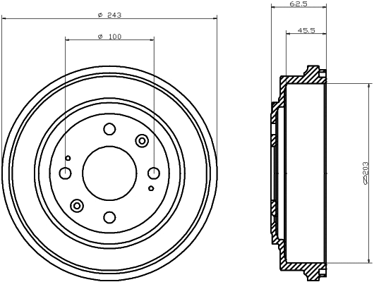 Brake Drum (MBD268)