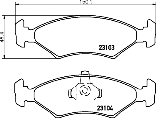 Brake Pad Set, disc brake (MDB1883)