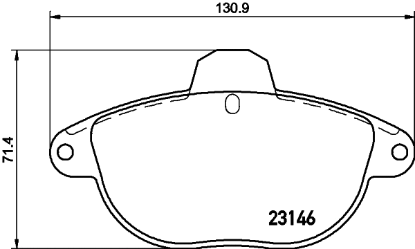 Brake Pad Set, disc brake (MDB1854)
