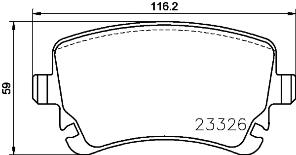 Brake Pad Set, disc brake (MDB3904)