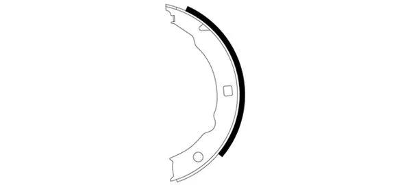 Brake Shoe Set, parking brake (MFR493)