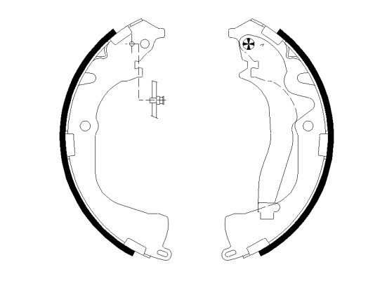 Brake Shoe Set (MFR708)