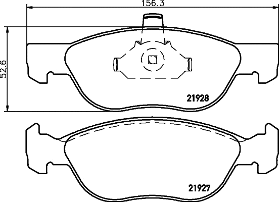 Brake Pad Set, disc brake (MDB2123)