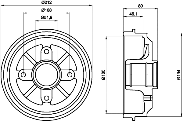 Brake Drum (MBD035)