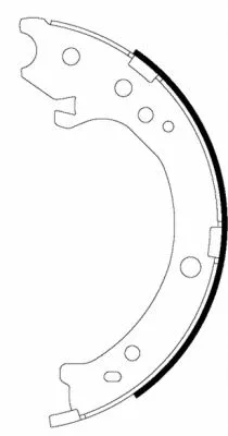 Brake Shoe Set, parking brake (MFR654)