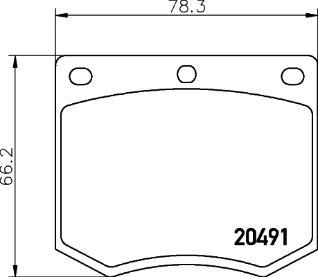 Brake Pad Set, disc brake (MGB633)