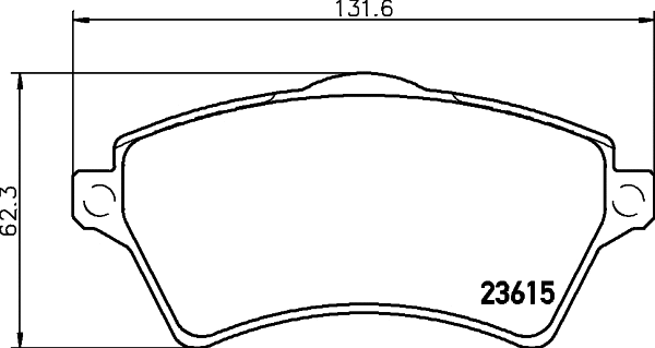 Brake Pad Set, disc brake (MDB2152)