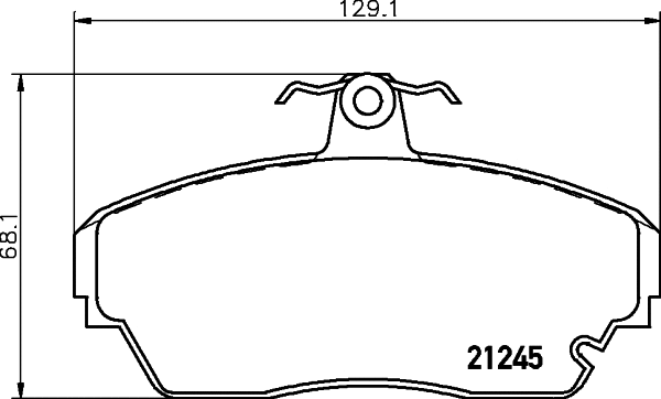 Brake Pad Set, disc brake (MDB1927)