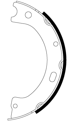 Brake Shoe Set, parking brake (MFR768)