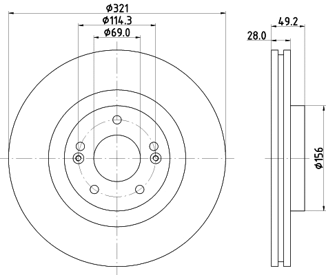 Brake Disc (MDC2390C)