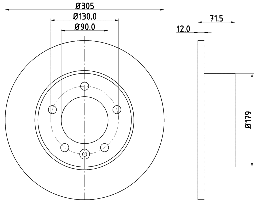 Brake Disc (MDC2241)