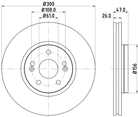 Brake Disc (MDC1535)