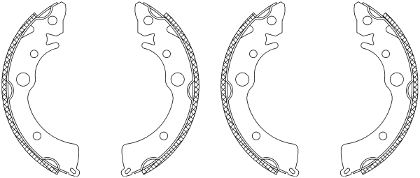 Brake Shoe Set (MSK094)