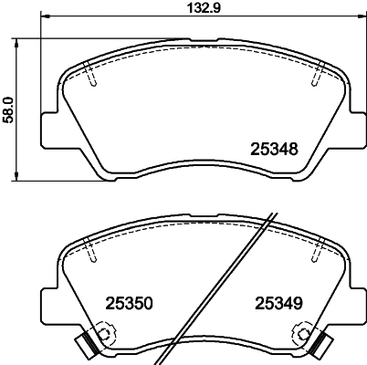Brake Pad Set, disc brake (MDB3276)