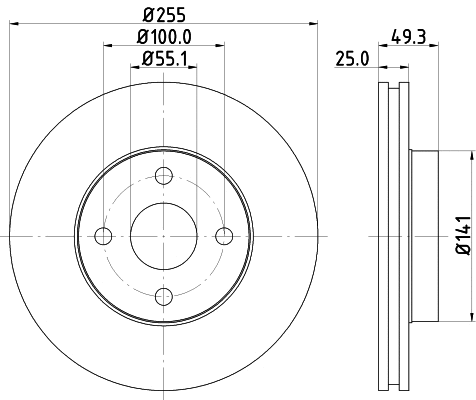 Brake Disc (MDC1587)