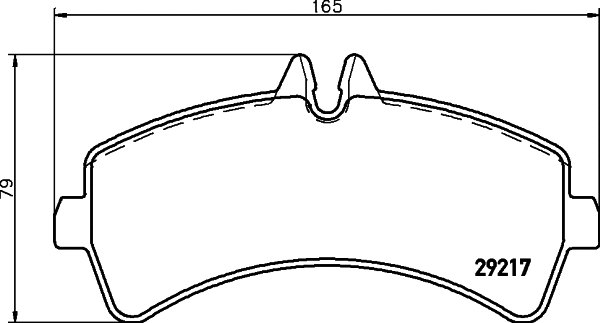 Brake Pad Set, disc brake (MDB2805)