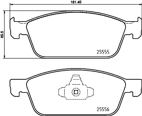 Brake Pad Set, disc brake (MDB3971)