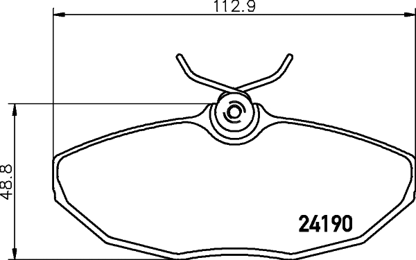 Brake Pad Set, disc brake (MDB2641)