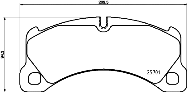 Brake Pad Set, disc brake (MDB3439)