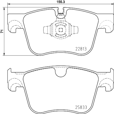 Brake Pad Set, disc brake (MDB4053)