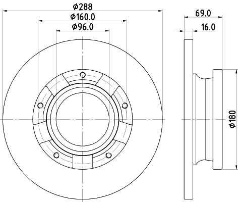 Brake Disc (MDC2949C)