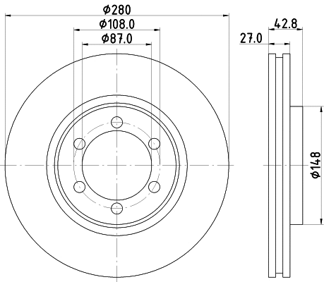 Brake Disc (MDC1767)