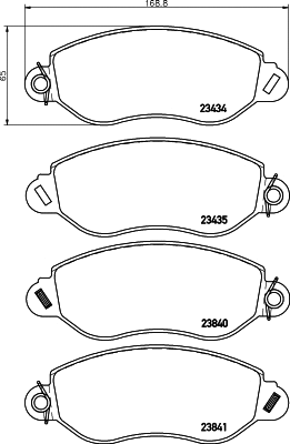 Brake Pad Set, disc brake (MDB2078)