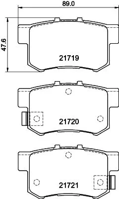 Brake Pad Set, disc brake (MDB81564)