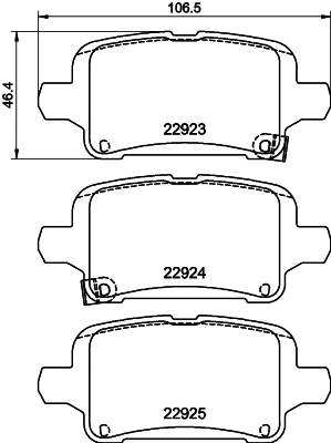 Brake Pad Set, disc brake (MDB4057)