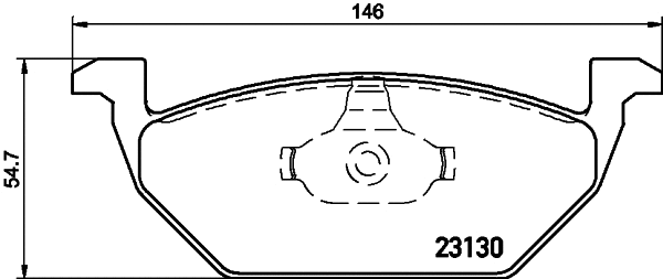 Brake Pad Set, disc brake (MDB1811)