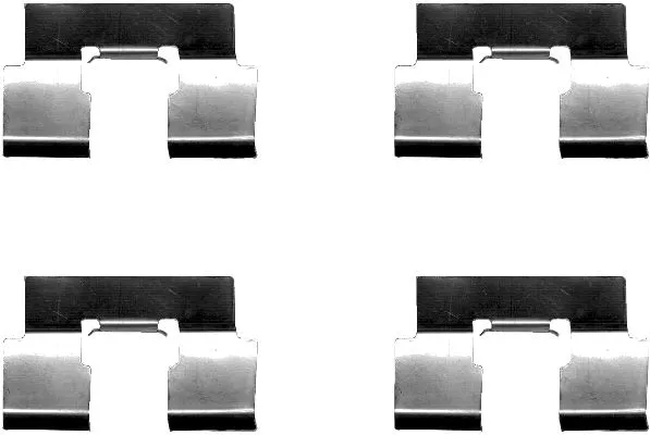 Accessory Kit, disc brake pad (MBA1214)