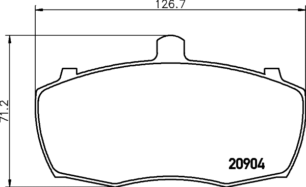 Brake Pad Set, disc brake (MLB69)
