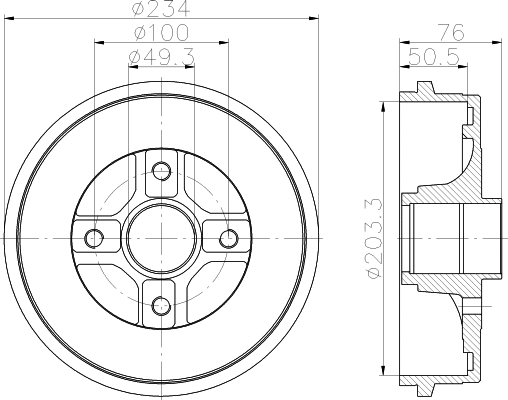 Brake Drum (MBD317)