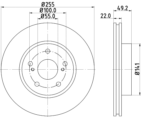 Brake Disc (MDC1953)