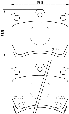 Brake Pad Set, disc brake (MDB1395)
