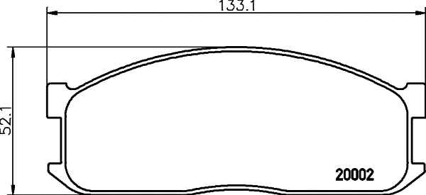 Brake Pad Set, disc brake (MDB1346)