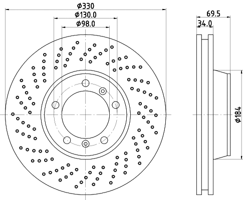 Brake Disc (MDC2354L)
