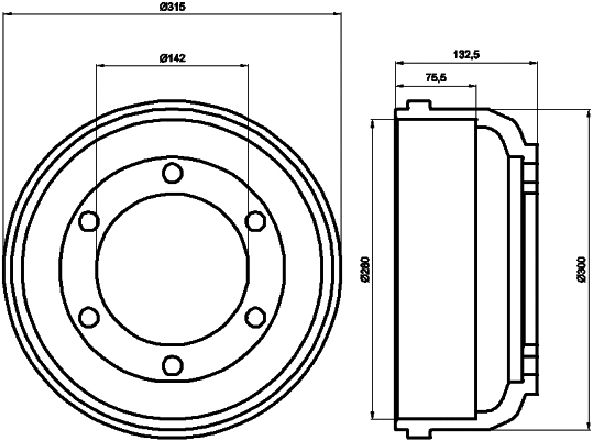 Brake Drum (MBD017)