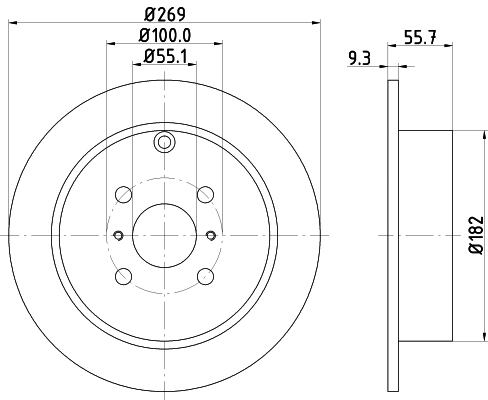 Brake Disc (MDC1655)