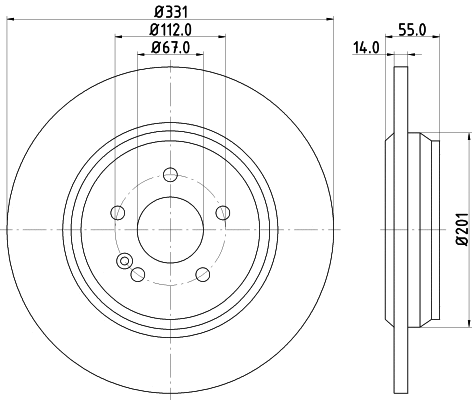 Brake Disc (MDC1544)
