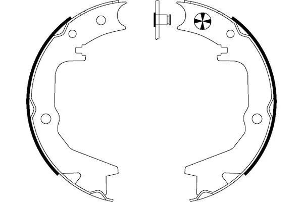 Brake Shoe Set, parking brake (MFR518)